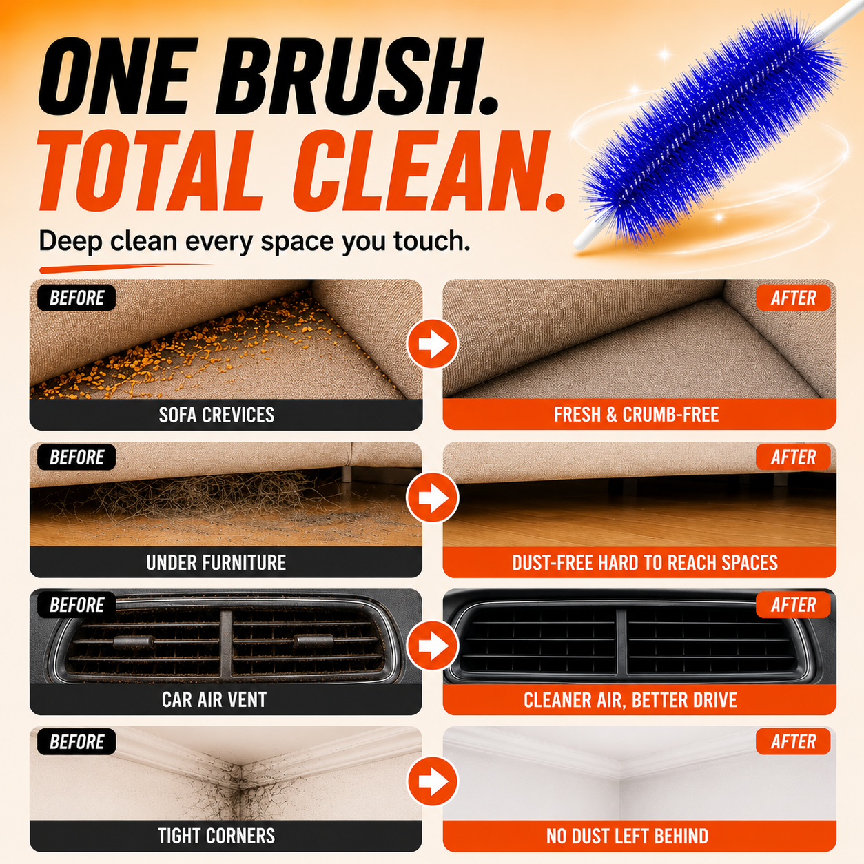 orofera® 🧹 Flexible Cleaning Dusting Brush（副本）