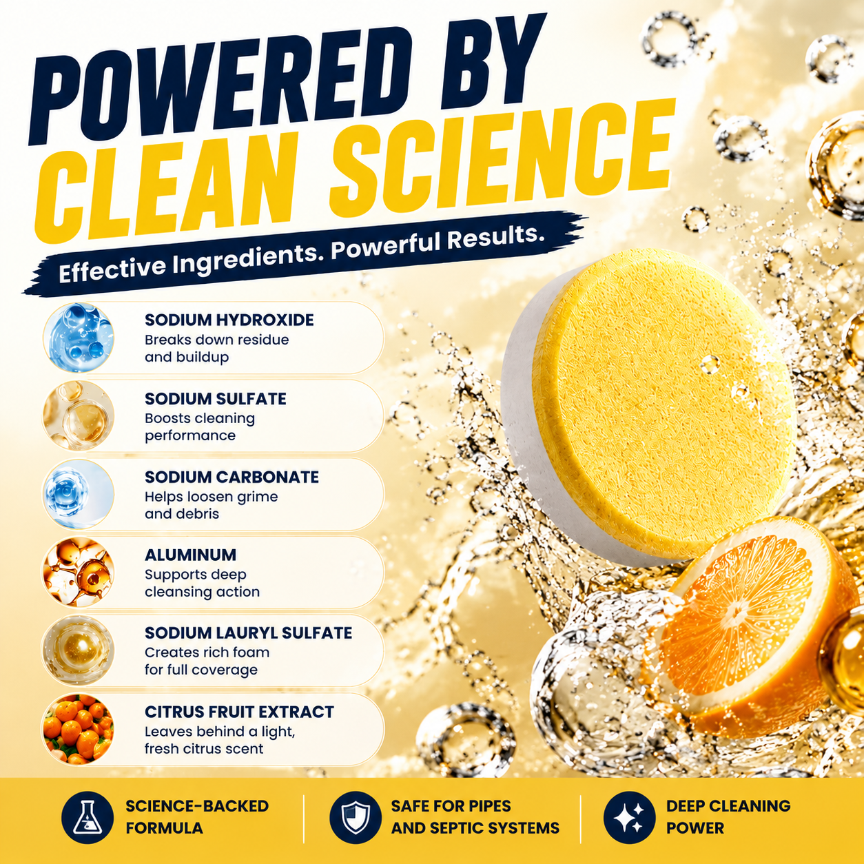 Orofera® 🍋✨Garbage Disposal Cleaner Tablets