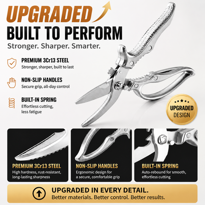 orofera® ✂️ All-in-One Kitchen Shears – Powerful Cutting, Cracking & Food Prep Tool