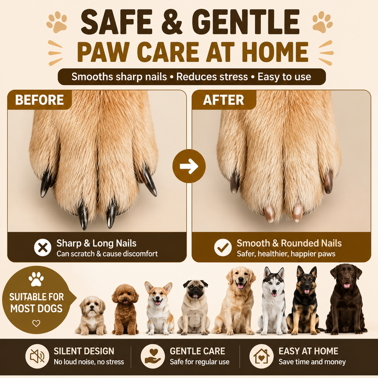 Orofera® 🐾  Gentle Pet Nail Smoother