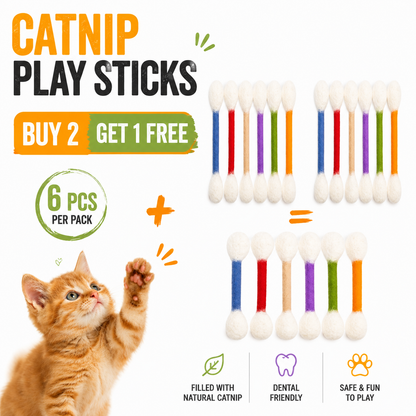 Orofera® 🐱🍃 Giant Q-Tip Catnip Kicker Toy