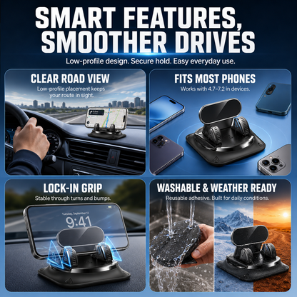 orofera® 360° Rotating Universal Dashboard Phone Holder