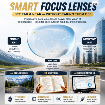orofera® 👓 Progressive Glasses with Photochromic Adaptive Lenses