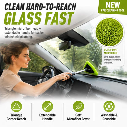 🧽🚗 Triangle Head Windshield Cleaner