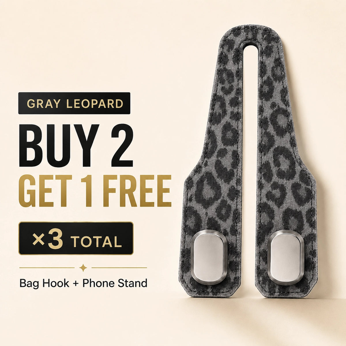 🚗🪝Premium Suede Car Headrest Hooks & Phone Stand