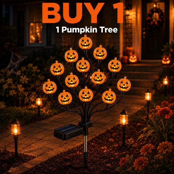 Orofera® 🎃 Solar Pumpkin Tree Lights