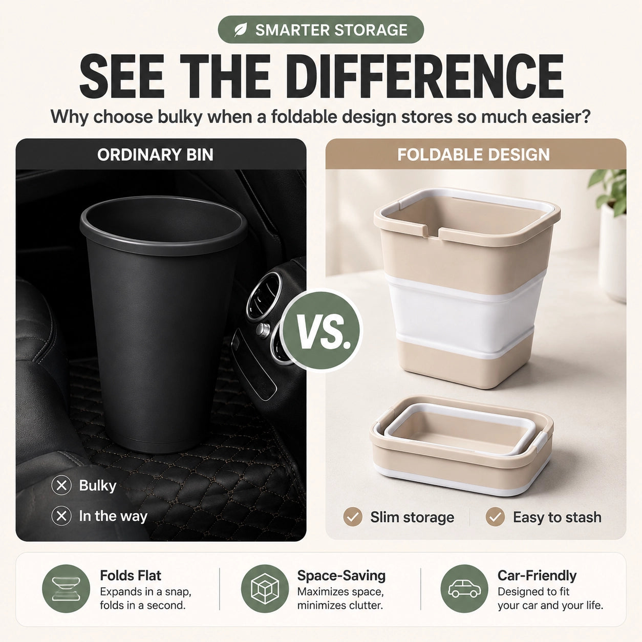 orofera® 🚗 Foldable Multi-Purpose Storage Bin