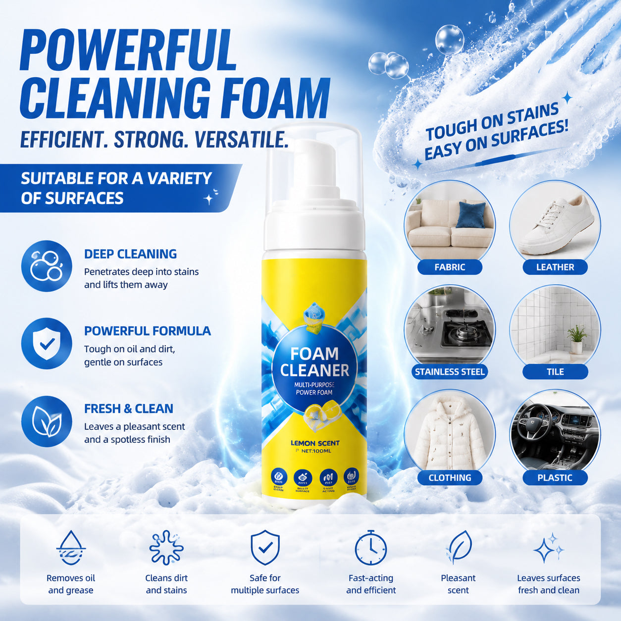 ✨ FoamForce Shine & Sparkle Multi-Cleaner（upsell）