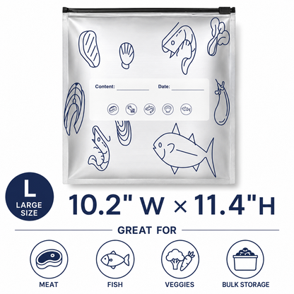 Orofera® ✨🔒 Reusable Aluminum Foil Zipper Storage Bags