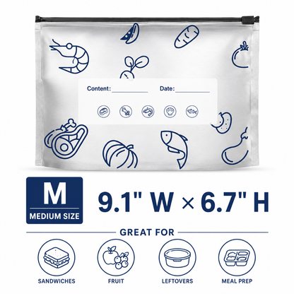Orofera® ✨🔒 Reusable Aluminum Foil Zipper Storage Bags