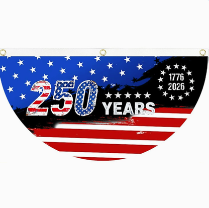 orofera® 🗽 250th Anniversary Patriotic Bunting Flag