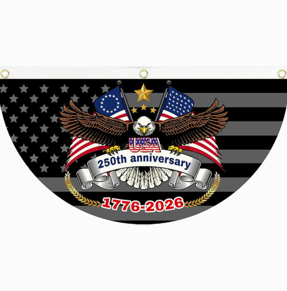 orofera® 🗽 250th Anniversary Patriotic Bunting Flag