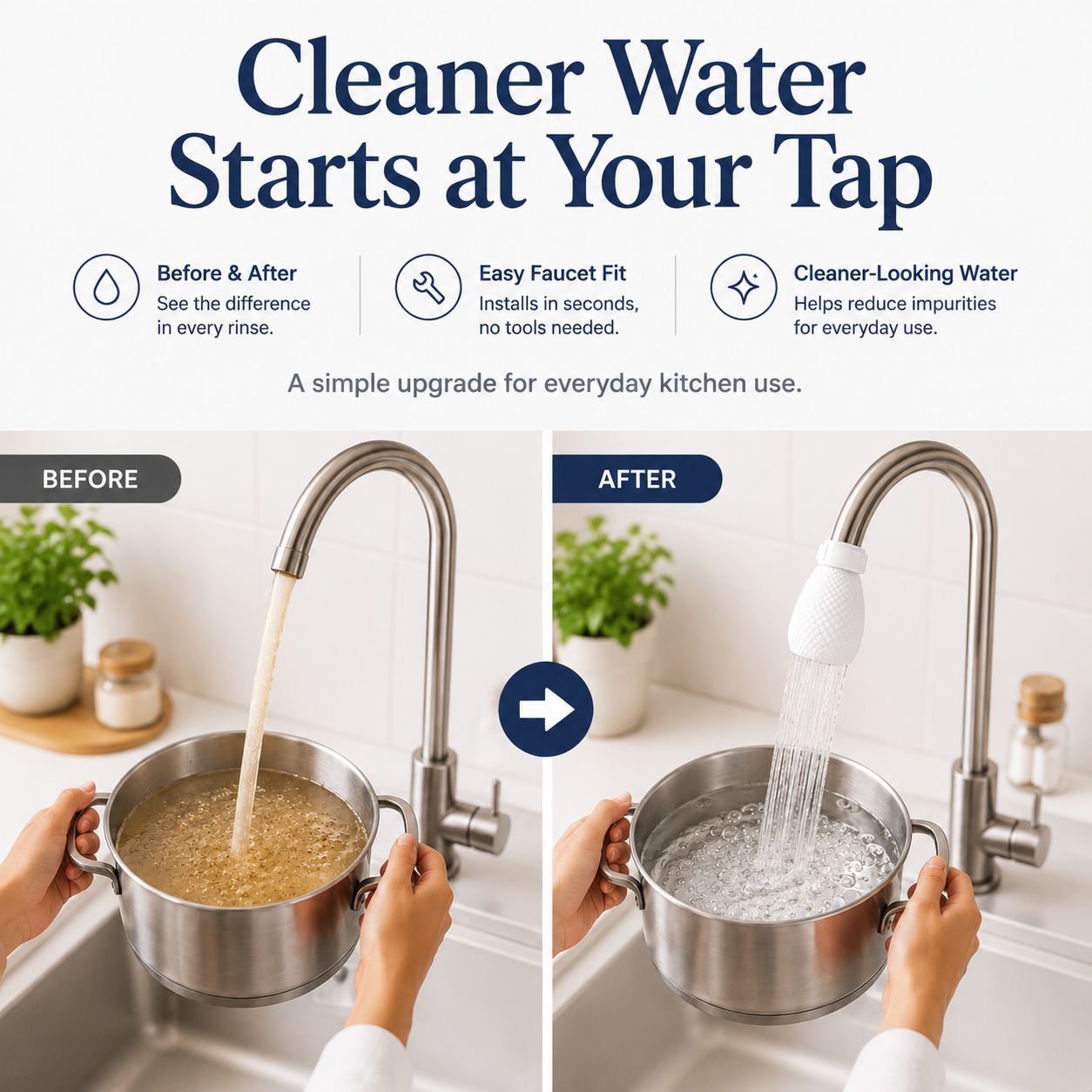 Kitchen Faucet Filter Bag – Replaceable Mesh Filter