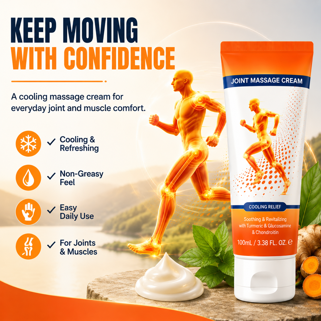Arthritis Relief Cream – Joint & Bone Soothing Massage Gel
