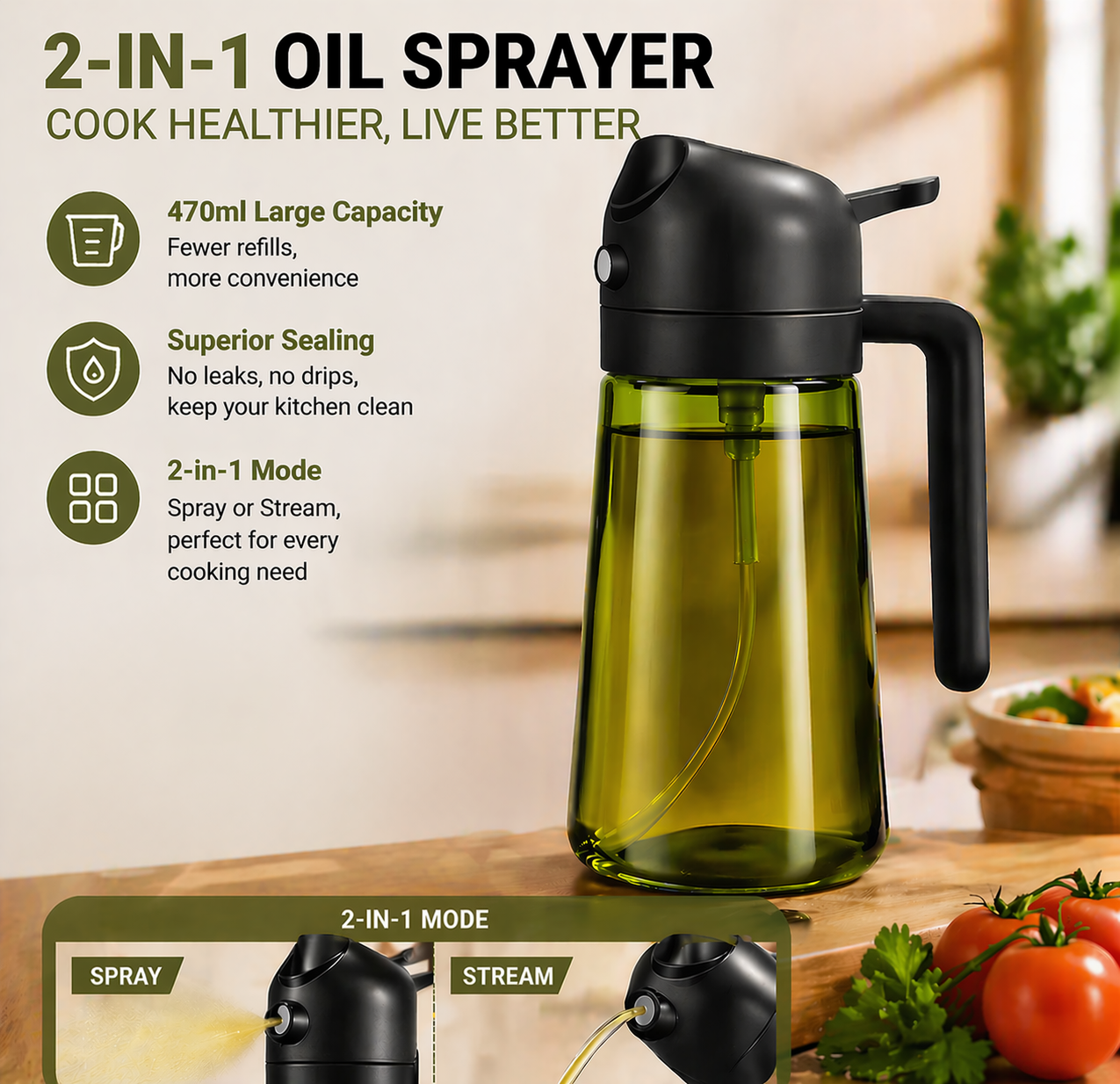 (upsell)Orofera®🥗2-in-1 Precision Oil Sprayer