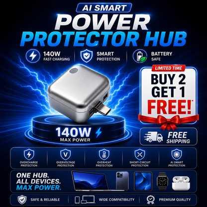 BUY 2 GET 1 FREE 🎁 Al Smart Power Protector Hub