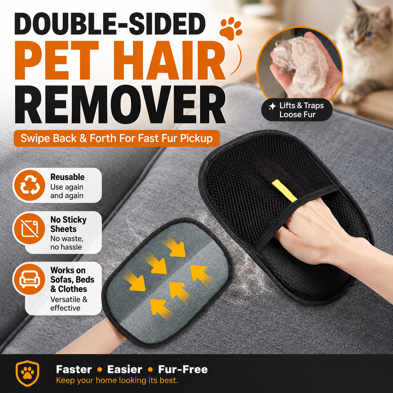 Pet Hair Removal Glove