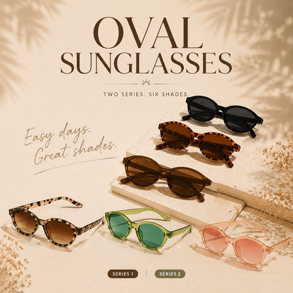 Orofera®Vintage Oval Sunglasses-6 Shades For Every Mood