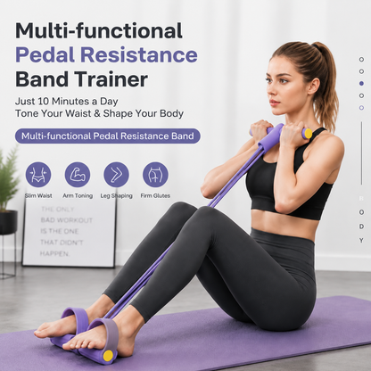 Orofera®🏋️Multi-functional Pedal Resistance Band Trainer（upsell）