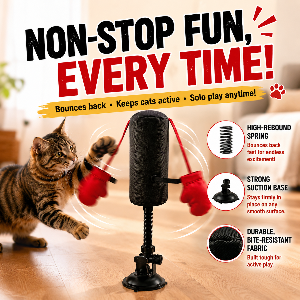 Orofera® 🐱🥊 Interactive Cat Boxing Toy