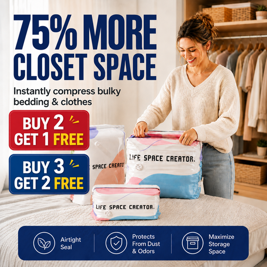 orofera® 💨 Life Space Creator No-Pump 3D Vacuum Storage Bags