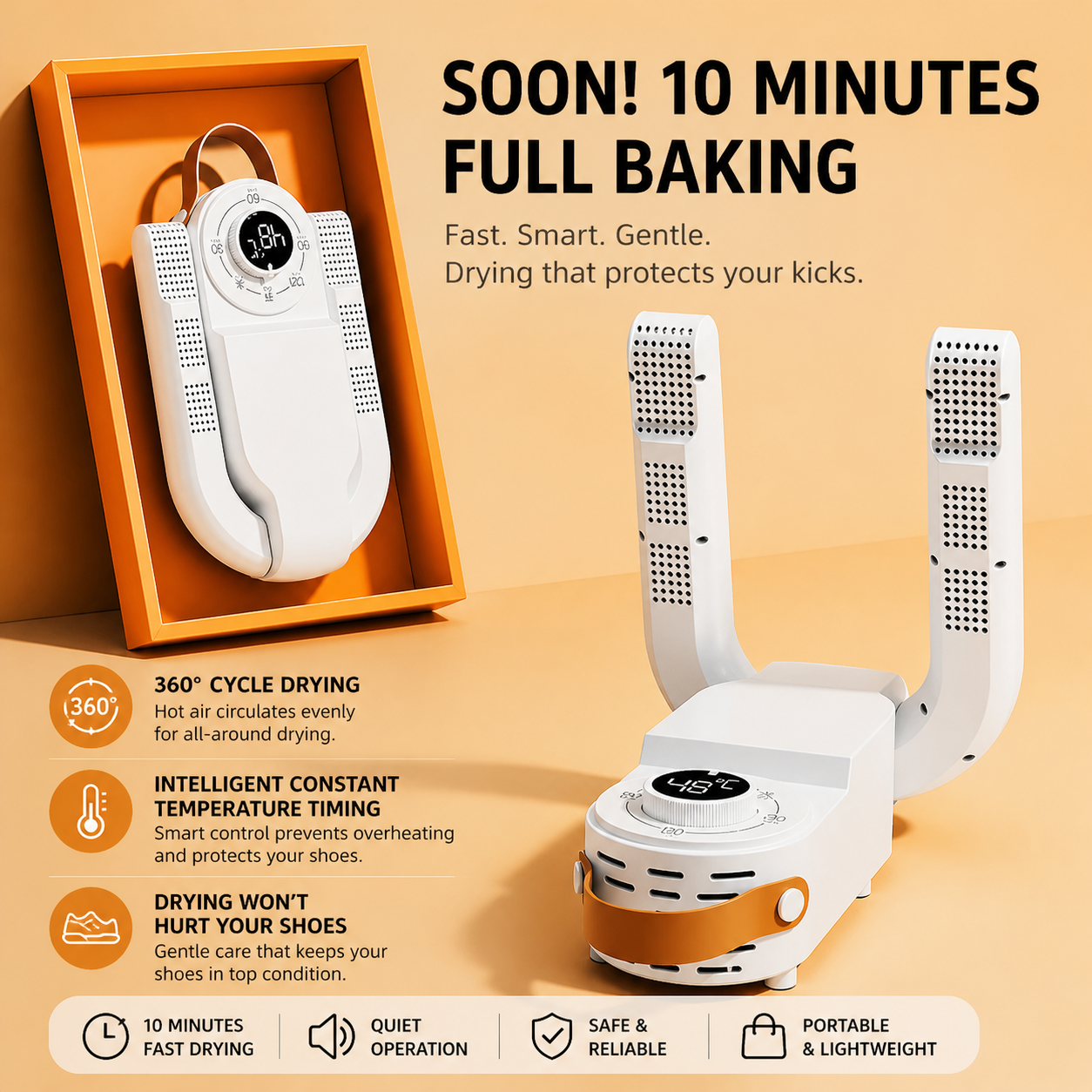 Orofera®Heat Drying Shoe Dryer with UV Sanitization ⚡