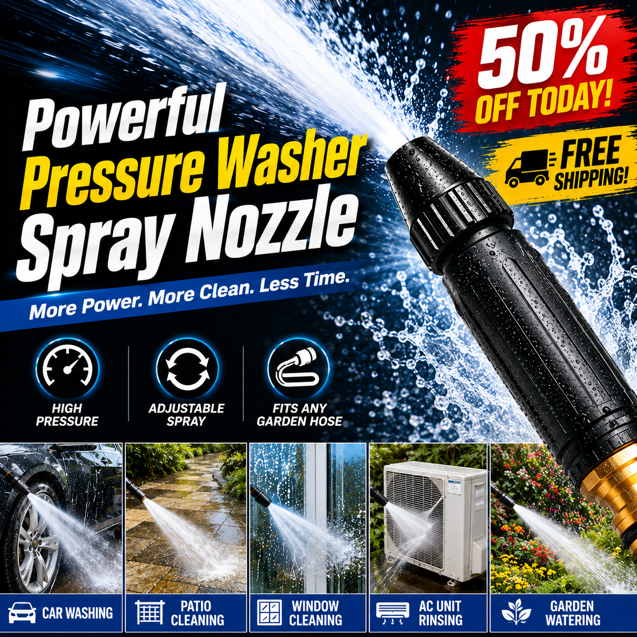 FREE GIFT🎁-Powerful Pressure Washer Spray Nozzle