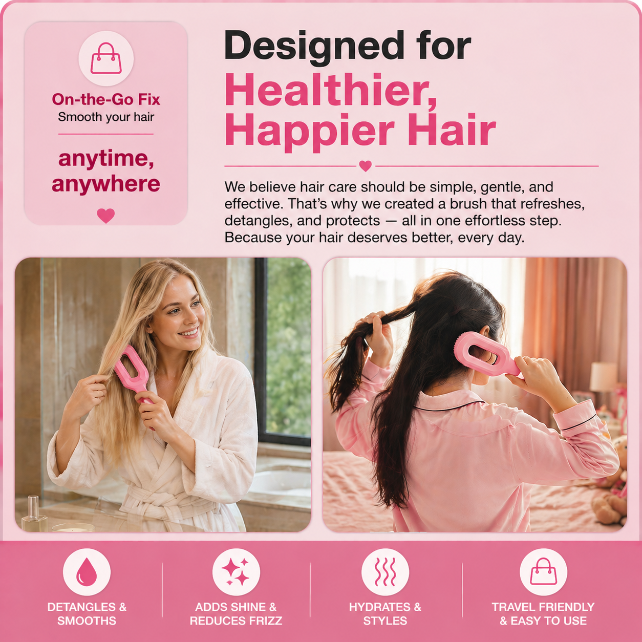 (upsell)Orofera® 💧2-in-1 Spray Hair Brush