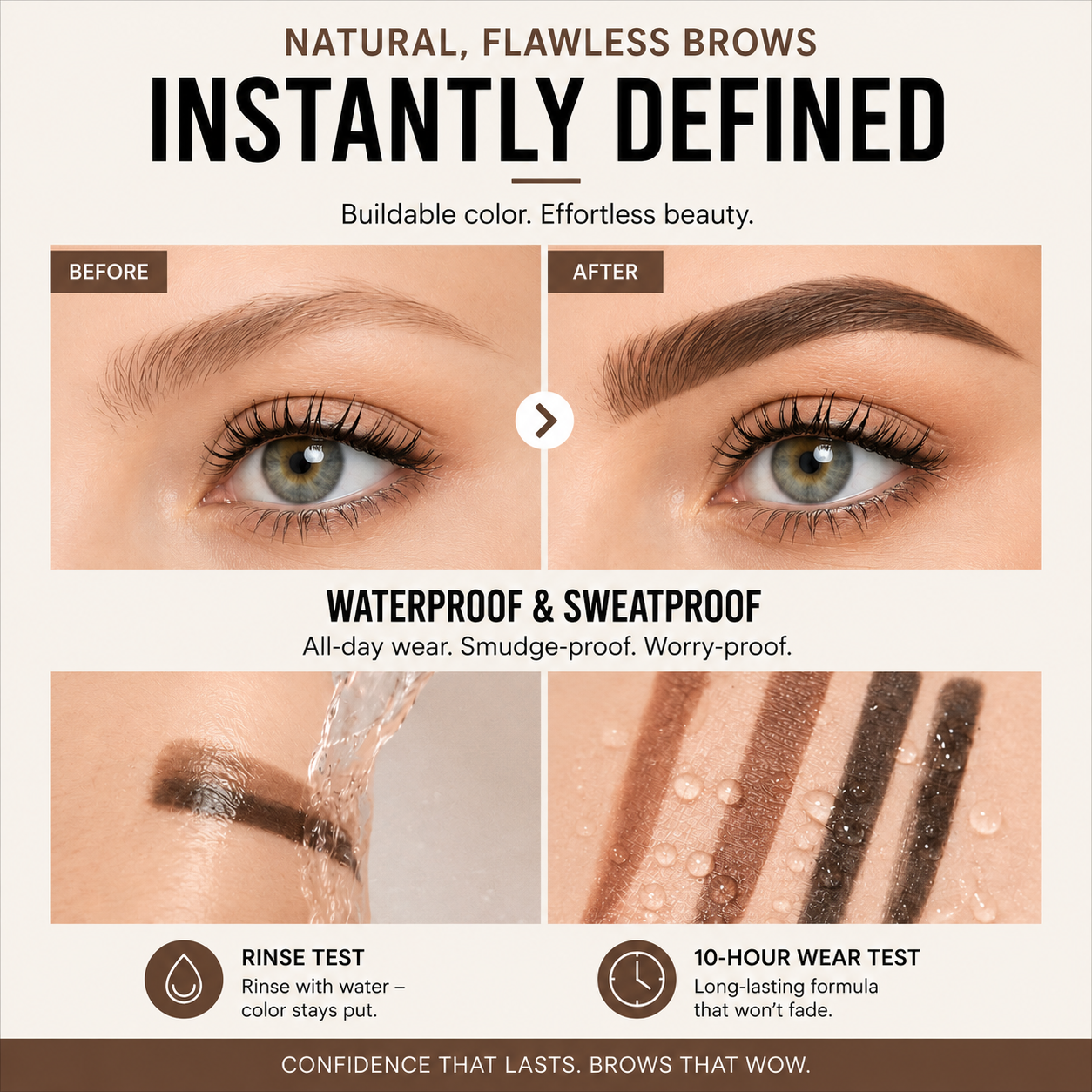 Orofera® Double-Layer Instant Brow Stamp Kit