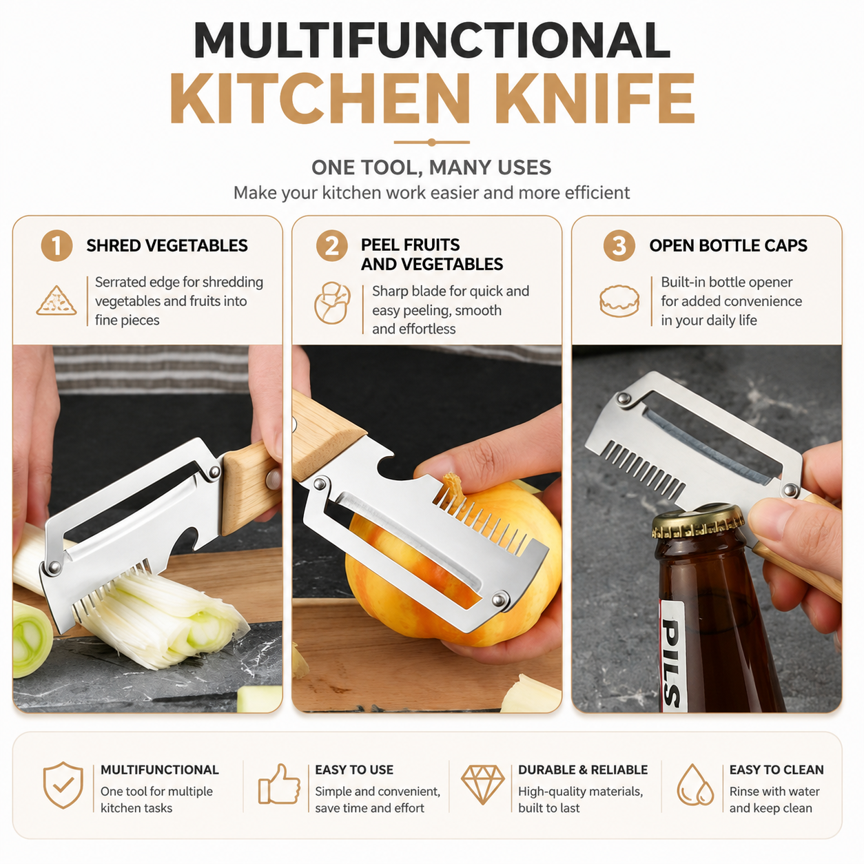 Orofera®🔪 Compact Multi-Tool Kitchen Knife