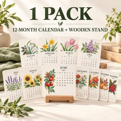 OROFERA®🌱🗓️ Eco-Friendly Plantable “Growing Joy” Seed Calendar 2027