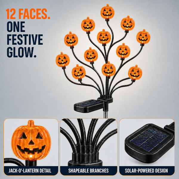 Orofera® 🎃 Solar Pumpkin Tree Lights