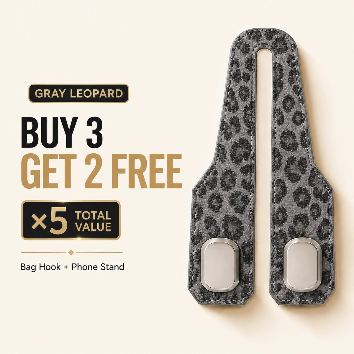 🚗🪝Premium Suede Car Headrest Hooks & Phone Stand