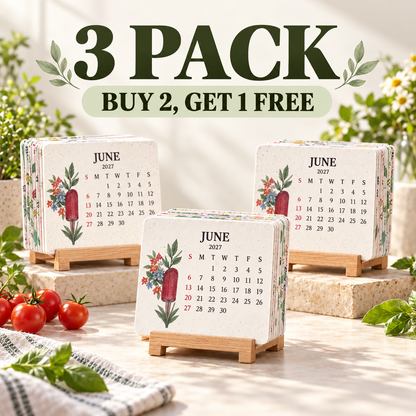 OROFERA®🌱🗓️ Eco-Friendly Plantable “Growing Joy” Seed Calendar 2027