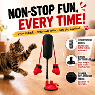🐱🥊 Interactive Cat Boxing Toy