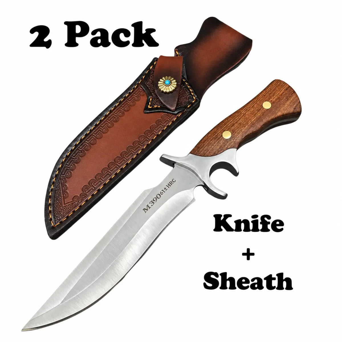 OROFERA®Wood Handle Hunting Knife & Sheath🔪